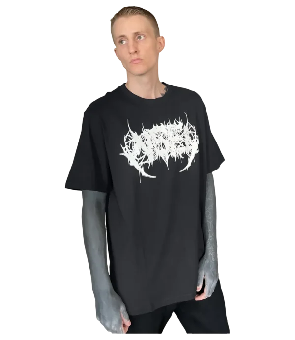 not suitable for life oversized black tshirt front model